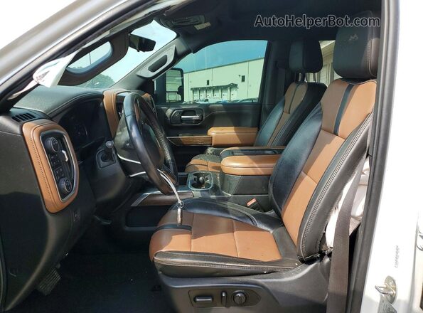 1GC4YREY2LF128240 2020 CHEVROLET SILVERADO White Սալոնի դիմացի տեսք