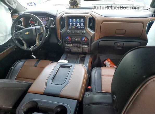 1GC4YREY6LF159636 2020 CHEVROLET SILVERADO Black Առջևի վահանակի տեսք