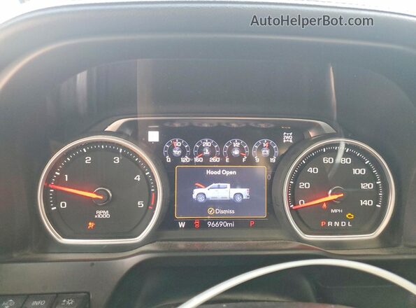 1GC4YREY6LF159636 2020 CHEVROLET SILVERADO Black Սարքավորումների վահանակի տեսք
