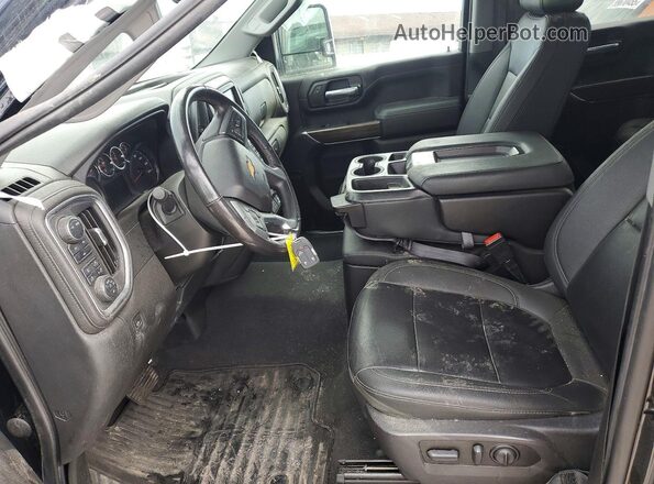 1GC4YTEY6NF209659 2022 CHEVROLET SILVERADO Black Սալոնի դիմացի տեսք