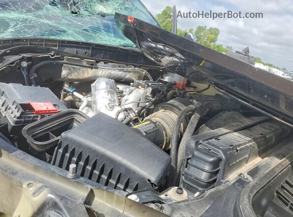 1GC4YUEY7NF324812 2022 CHEVROLET SILVERADO Black Rear interior view