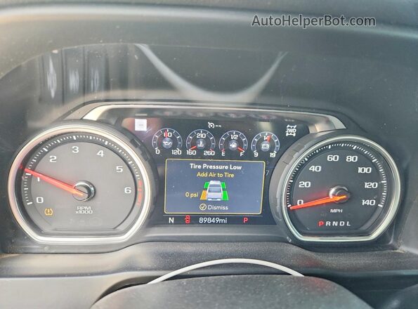 1GC4YVE7XNF137237 2022 CHEVROLET SILVERADO Black Вид щитка приладів