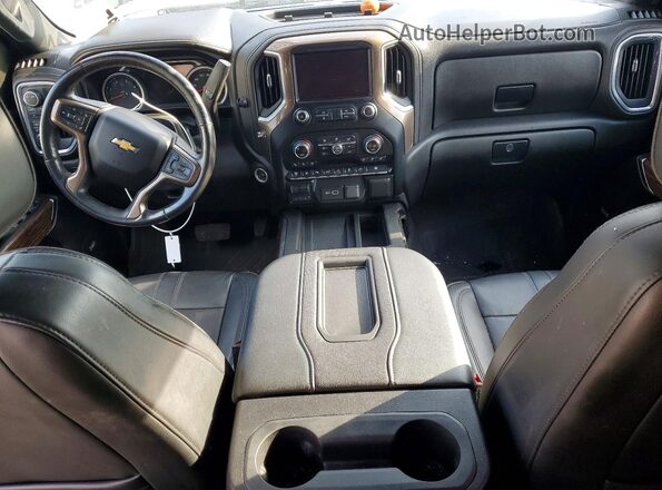 1GC4YVEY1NF319711 2022 CHEVROLET SILVERADO Black Вид панелі приладів
