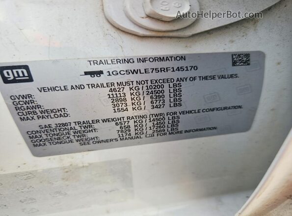1GC5WLE75RF145170 2024 CHEVROLET SILVERADO Белый Вид подкапотного пространства