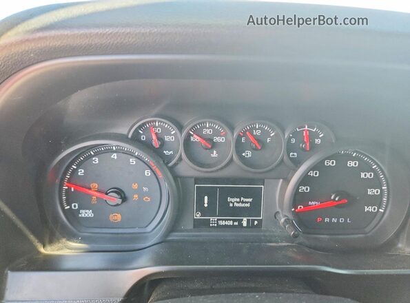 1GC5YLE75LF270820 2020 CHEVROLET SILVERADO White Instrument cluster view