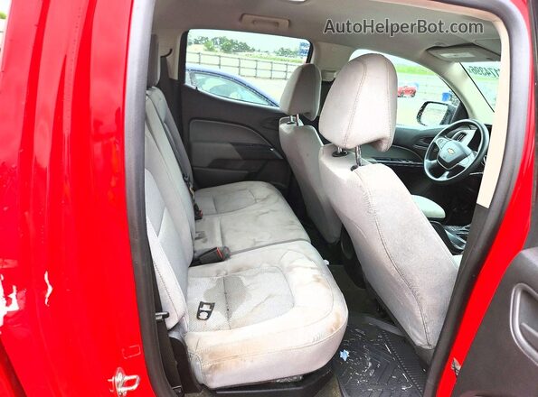 1GCGSBE39G1101517 2016 CHEVROLET COLORADO Red Rear seats view