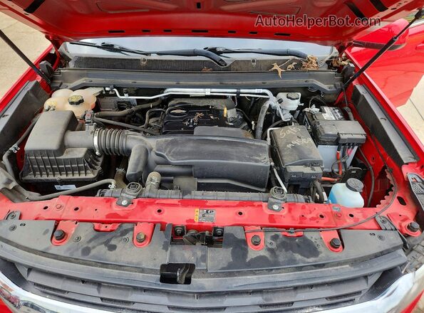 1GCGSBEA2K1195134 2019 CHEVROLET COLORADO Red უკანა სალონის ხედი