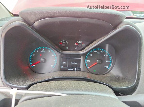 1GCGSBEA2K1195134 2019 CHEVROLET COLORADO Red ხელსაწყოთა პანელის ხედი