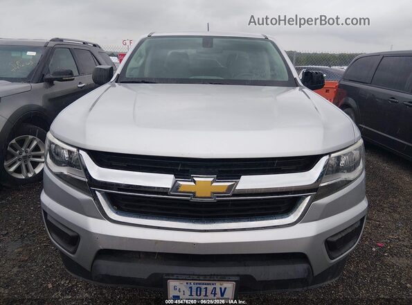 1GCGSBEA6J1258122 2018 CHEVROLET COLORADO Silver Вид спереду
