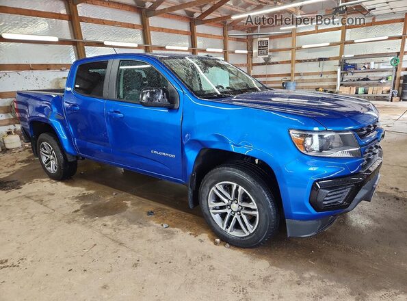 1GCGSBEA6N1261754 2022 CHEVROLET COLORADO Blue წინა მარჯვენა