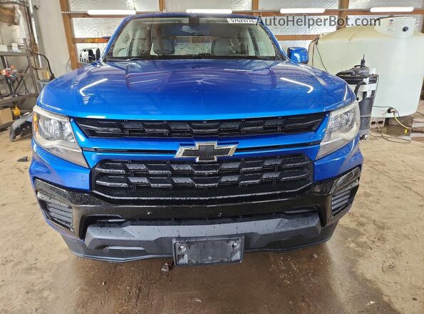 1GCGSBEA6N1261754 2022 CHEVROLET COLORADO Blue წინა ხედი