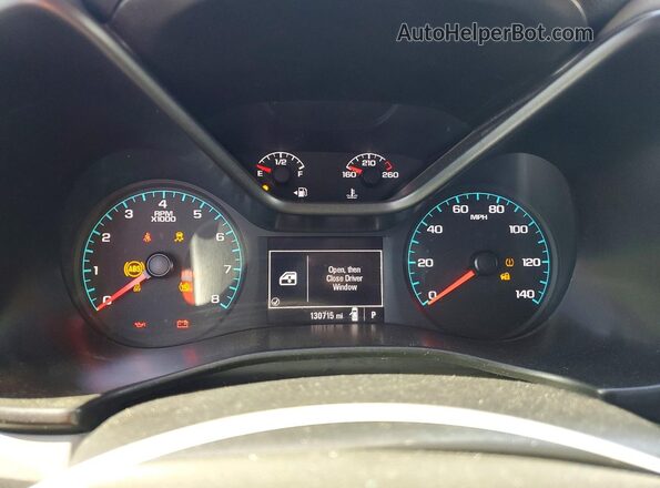 1GCGSBEA7N1281883 2022 CHEVROLET COLORADO Gray Вид щитка приладів