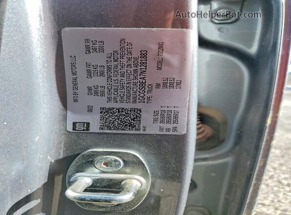 1GCGSBEA7N1281883 2022 CHEVROLET COLORADO Gray Вид підкапотного простору
