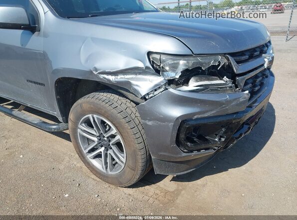 1GCGSBEAXM1125514 2021 CHEVROLET COLORADO Gray Front view