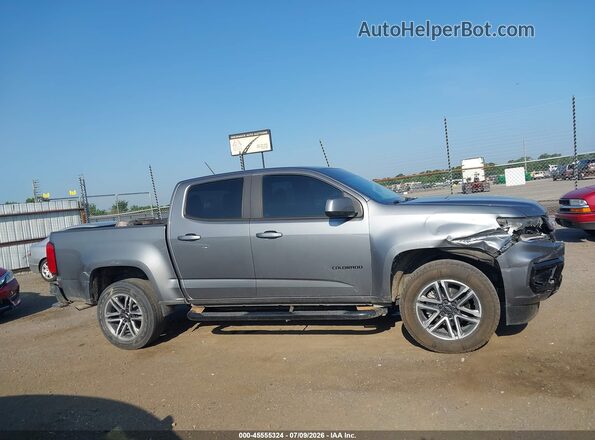 1GCGSBEAXM1125514 2021 CHEVROLET COLORADO Gray Rear interior view