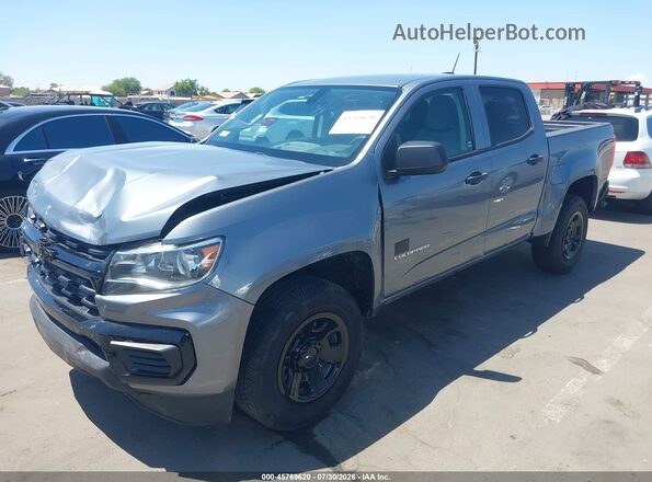 1GCGSBEAXN1302709 2022 CHEVROLET COLORADO Серый Передняя левая четверть