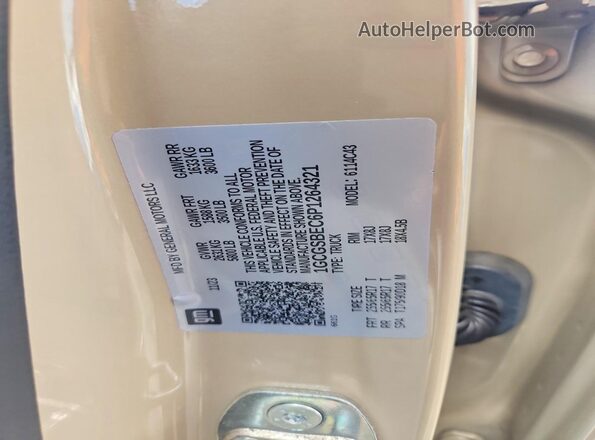 1GCGSBEC6P1264321 2023 CHEVROLET COLORADO Желто-коричневый Вид подкапотного пространства