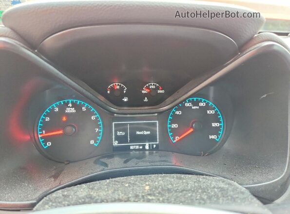 1GCGSBEN0K1274255 2019 CHEVROLET COLORADO Orange ხელსაწყოთა პანელის ხედი
