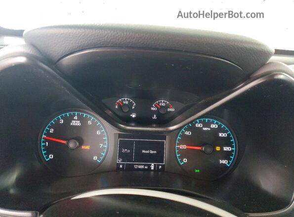 1GCGSBEN0N1166237 2022 CHEVROLET COLORADO White Instrument cluster view
