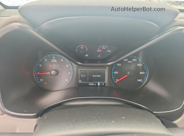 1GCGSBEN2J1173717 2018 CHEVROLET COLORADO White Instrument cluster view