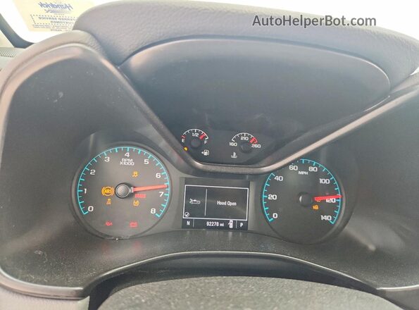 1GCGSBEN2N1141498 2022 CHEVROLET COLORADO White Вид щитка приладів