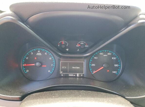 1GCGSBEN3J1229809 2018 CHEVROLET COLORADO Silver Instrument cluster view