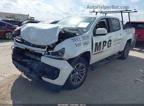 1GCGSBEN6M1123830 2021 CHEVROLET COLORADO White Przód lewy