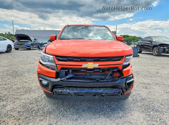 1GCGSCE1XM1184827 2021 CHEVROLET COLORADO Orange Front view