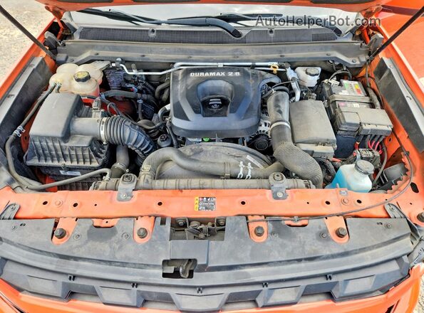 1GCGSCE1XM1184827 2021 CHEVROLET COLORADO Orange Rear interior view