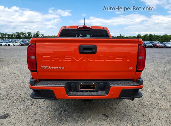 1GCGSCE1XM1184827 2021 CHEVROLET COLORADO Orange Rear view