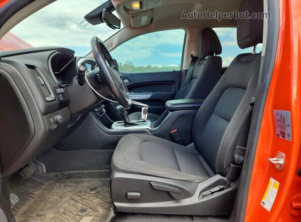 1GCGSCE1XM1184827 2021 CHEVROLET COLORADO Orange Front interior view