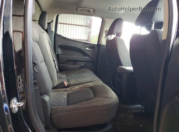 1GCGSCE37G1129645 2016 CHEVROLET COLORADO Black Rear seats view