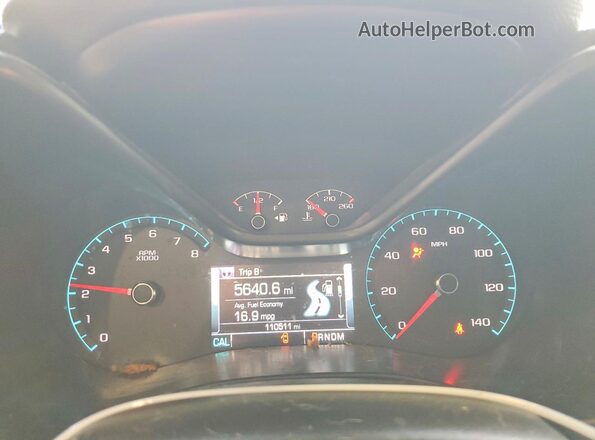 1GCGSCE37G1129645 2016 CHEVROLET COLORADO Black Instrument cluster view