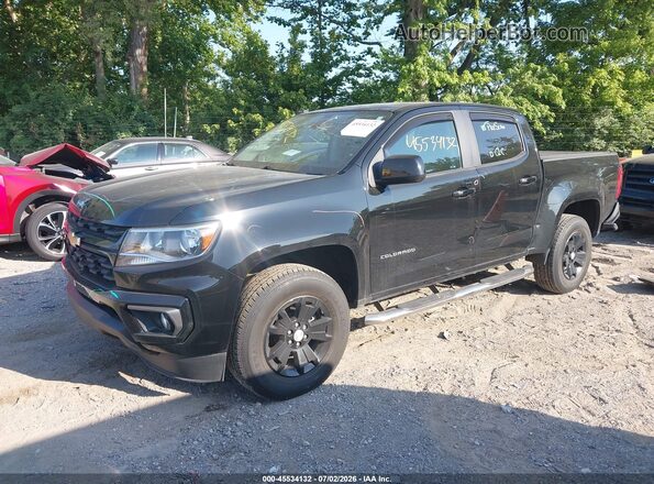 1GCGSCEA1M1270365 2021 CHEVROLET COLORADO Black წინა მარცხენა ხედი სამი მეოთხედიდან