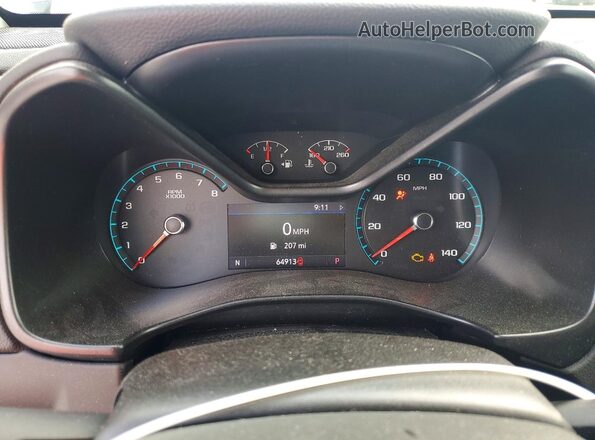 1GCGSCEA6L1205526 2020 CHEVROLET COLORADO Silver Սարքավորումների վահանակի տեսք