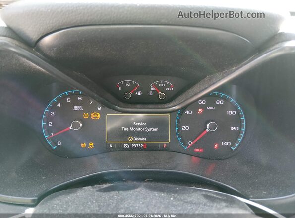 1GCGSCEAXN1282306 2022 CHEVROLET COLORADO White Vista de los asientos traseros