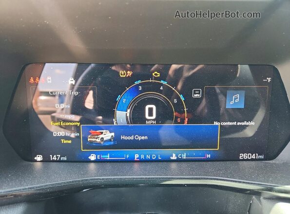 1GCGSCEC1R1295582 2024 CHEVROLET COLORADO White ხელსაწყოთა პანელის ხედი