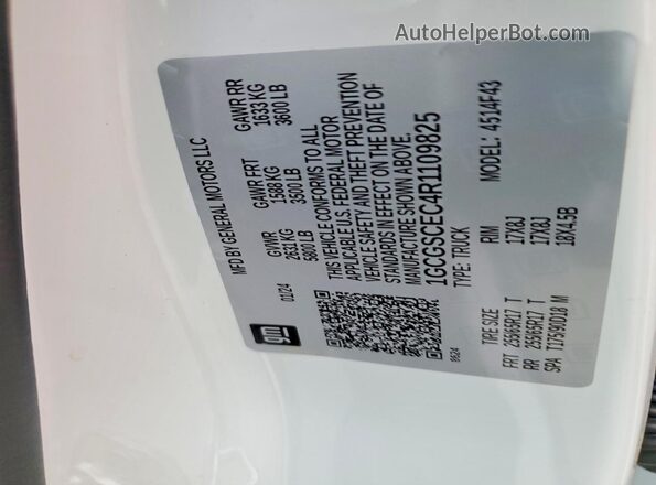 1GCGSCEC4R1109825 2024 CHEVROLET COLORADO White Շարժիչի բաժամունքի տեսք