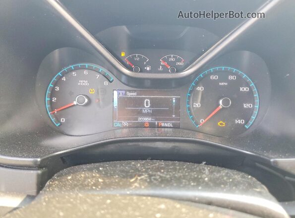 1GCGSCEN0H1249094 2017 CHEVROLET COLORADO Yellow Widok zestawu wskaźników
