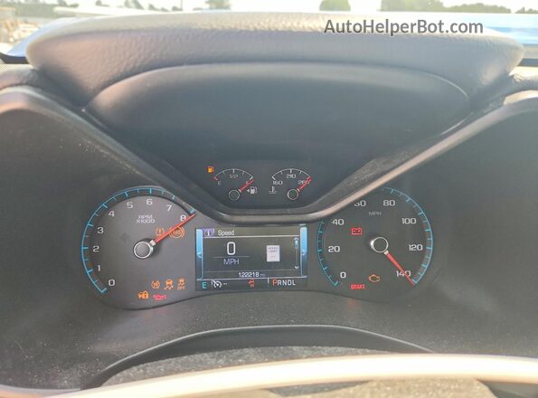1GCGSCEN0J1166755 2018 CHEVROLET COLORADO Blue Vista del cuadro de instrumentos
