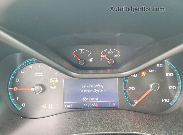 1GCGSCEN0M1297656 2021 CHEVROLET COLORADO Black Instrument cluster view