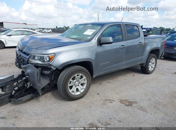 1GCGSCEN1M1117911 2021 CHEVROLET COLORADO Gray წინა მარცხენა ხედი სამი მეოთხედიდან