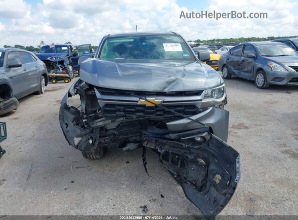 1GCGSCEN1M1117911 2021 CHEVROLET COLORADO Gray წინა პანელის ხედი