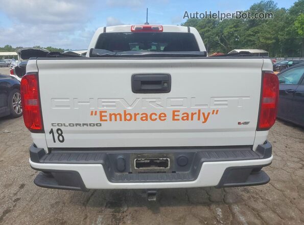 1GCGSCEN2M1135706 2021 CHEVROLET COLORADO Белый Вид сзади