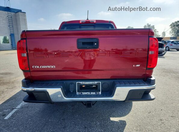 1GCGSCEN2M1193475 2021 CHEVROLET COLORADO Red Հետևի տեսք