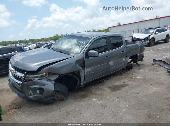 1GCGSCEN4J1258595 2018 CHEVROLET COLORADO Gray წინა მარცხენა ხედი სამი მეოთხედიდან