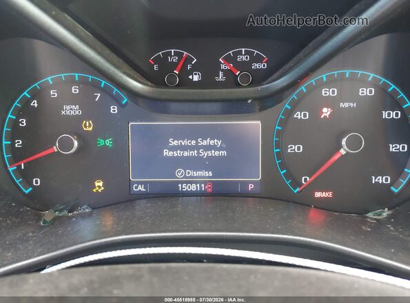 1GCGSCEN4L1127959 2020 CHEVROLET COLORADO Gray Հետևի նստատեղերի տեսք
