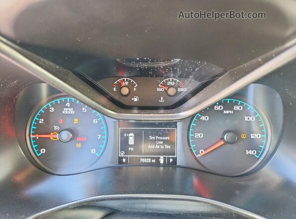 1GCGSCEN6M1131996 2021 CHEVROLET COLORADO White ხელსაწყოთა პანელის ხედი
