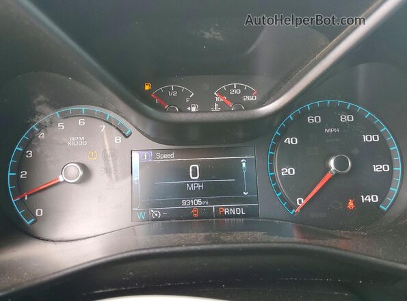 1GCGSCEN7H1333137 2017 CHEVROLET COLORADO White Instrument cluster view