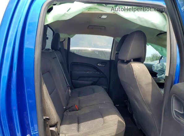 1GCGSCEN7J1131372 2018 CHEVROLET COLORADO Blue Rear seats view